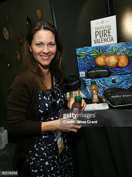 Actress Kelli Williams at the Access Hollywood "Stuff You Must..." Lounge Presented by On 3 Productions at Sofitel Hotel on January 11, 2008 in...