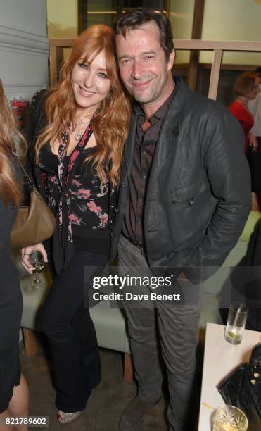 Charlotte Tilbury and James Purefoy attend the press night after party for "Cat On A Hot Tin Roof" at The National Cafe on July 24, 2017 in London,...