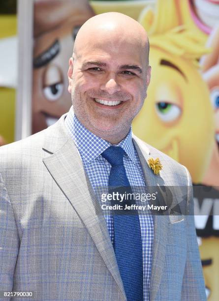 Director/Screenplay/story Tony Leondis arrives at the Premiere Of Columbia Pictures And Sony Pictures Animation's 'The Emoji Movie' at Regency...