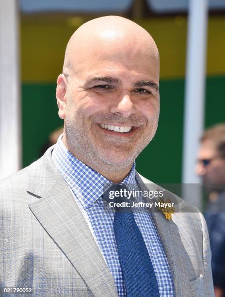 Director/Screenplay/story Tony Leondis arrives at the Premiere Of Columbia Pictures And Sony Pictures Animation's 'The Emoji Movie' at Regency...