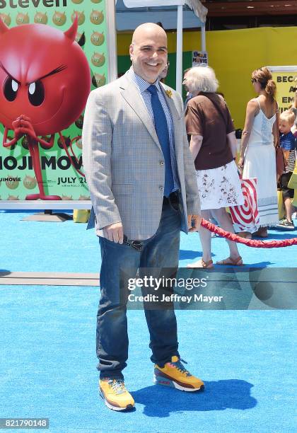 Director/Screenplay/story Tony Leondis arrives at the Premiere Of Columbia Pictures And Sony Pictures Animation's 'The Emoji Movie' at Regency...