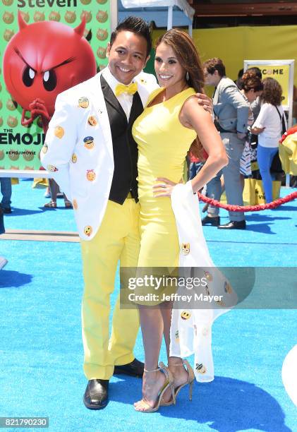 Actress Bonnie-Jill Laflin arrives at the Premiere Of Columbia Pictures And Sony Pictures Animation's 'The Emoji Movie' at Regency Village Theatre on...