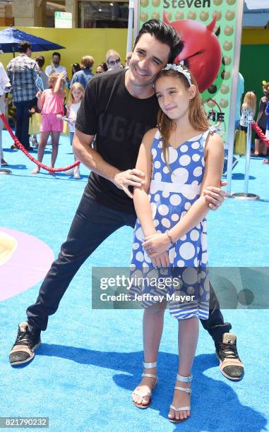 Actor Gilles Marini arrives at the Premiere Of Columbia Pictures And Sony Pictures Animation's 'The Emoji Movie' at Regency Village Theatre on July...