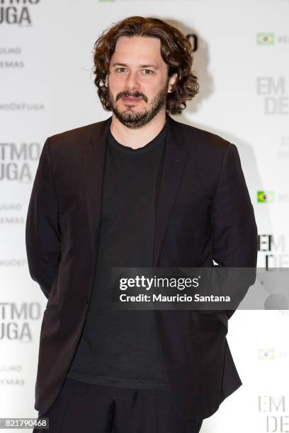 Edgar Wright attends the "Baby Driver" photocall at Grand Hyatt on July 24, 2017 in Sao Paulo, Brazil.