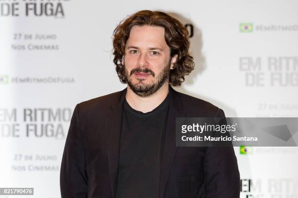 Edgar Wright attends the "Baby Driver" photocall at Grand Hyatt on July 24, 2017 in Sao Paulo, Brazil.