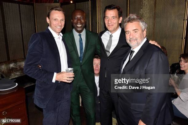 Zygi Kamasa, Ozwald Boateng, Clive Owen and Luc Besson attend the after party for the European premiere of "Valerian and The City of a Thousand...