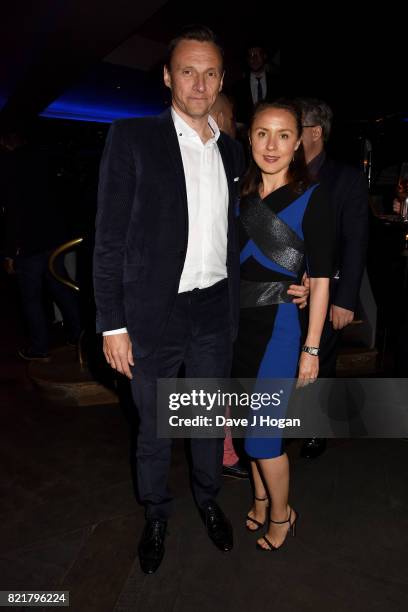 Zygi Kamasa and Eugenie Kamasa attend the after party for the European premiere of "Valerian and The City of a Thousand Planets" at 100 Wardour...