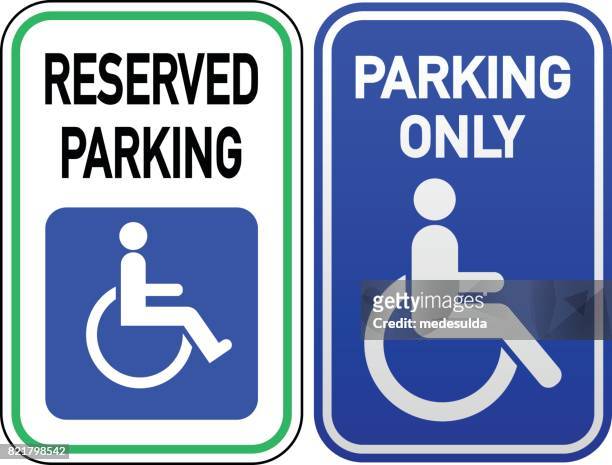 アクセシブル駐車場 - 駐車標識点のイラスト素材／クリップアート素材／マンガ素材／アイコン素材