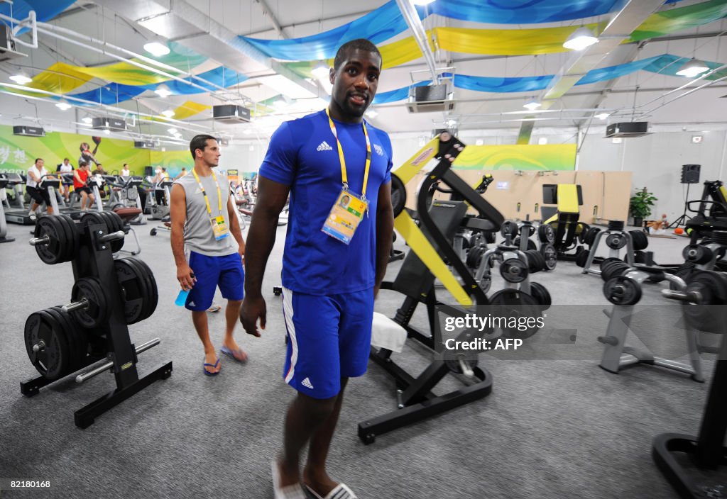Member of the French judo team Teddy Rin
