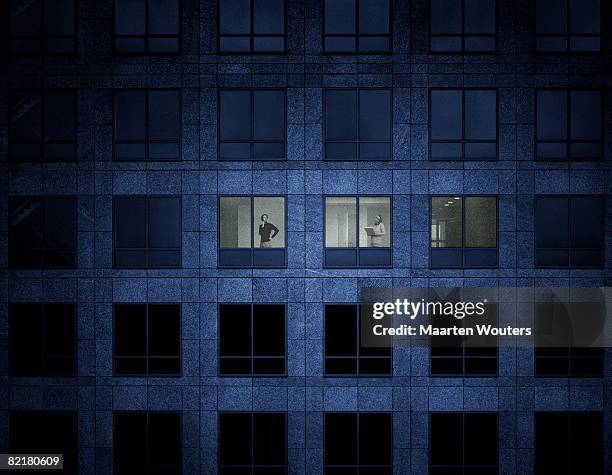 lonely business - lonely businessman alone late at work stock pictures, royalty-free photos & images