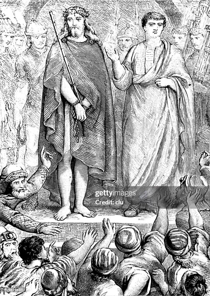 Behold The Man Jesus Captured High-Res Vector Graphic - Getty Images