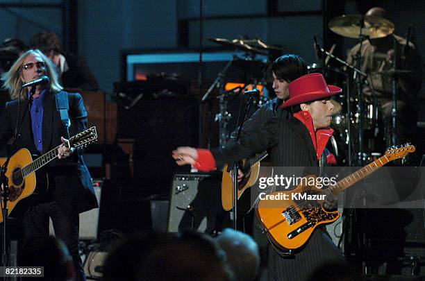 Tom Petty, Dhani Harrison and inductee Prince