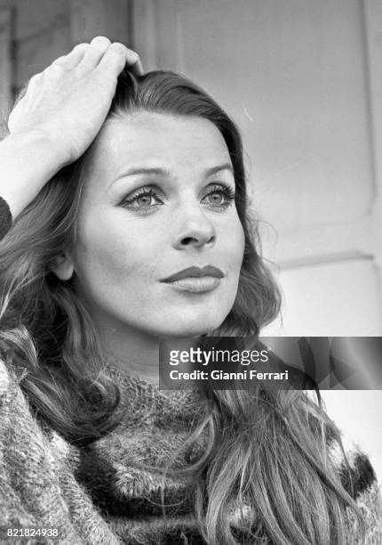 The German actress Senta Berger. 1972, Madrid, Spain.