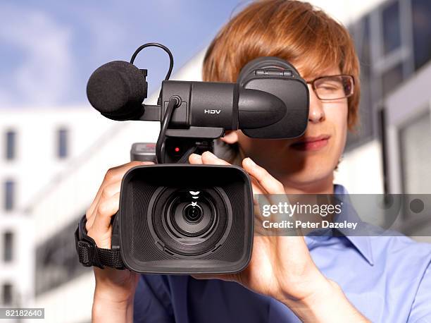 student video cameraman - câmera de televisão - fotografias e filmes do acervo