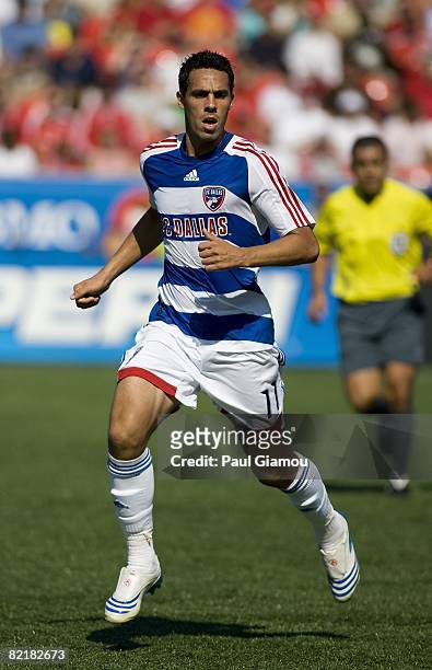 Midfielder Andre Rocha of FC Dallas follows the play during the match against Toronto FC on August 3, 2008 at BMO Field in Toronto, Ontario, Canada....