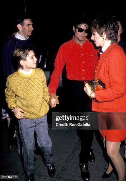 Michael Jackson, Liza Minnelli and Jimmy Safechuck