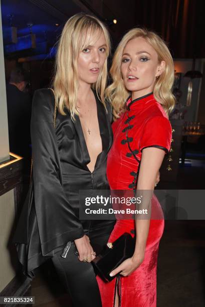 Jana Sascha Haveman and Clara Paget attend the after party for the European Premiere of "Valerian And The City Of A Thousand Planets" at 100 Wardour...