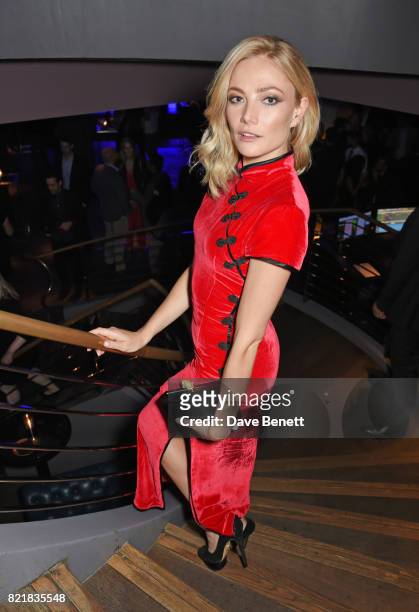 Clara Paget attends the after party for the European Premiere of "Valerian And The City Of A Thousand Planets" at 100 Wardour St on July 24, 2017 in...