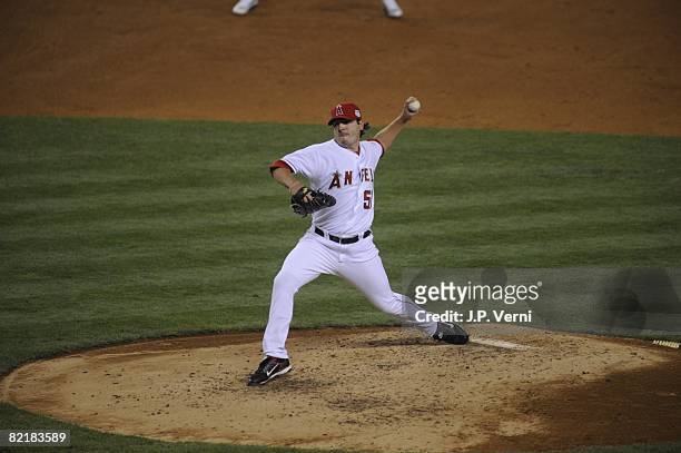 Joe Saunders of the Los Angeles Angels of Anaheim pitches during the 79th MLB All-Star Game at the Yankee Stadium in the Bronx, New York on July 15,...