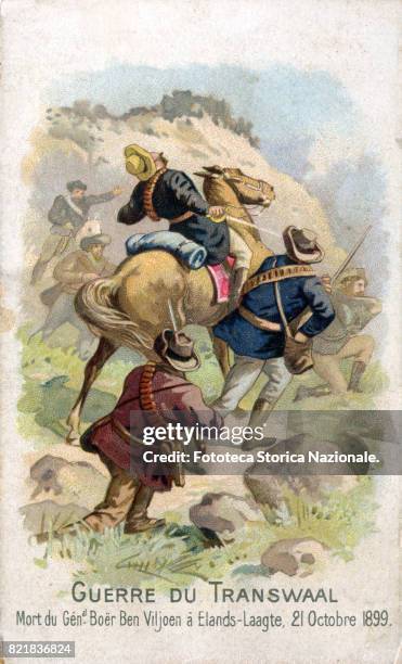 South Africa, Transvaal War "Death of General Ben Viljoen Boero at Elands-Laagte, October 21, 1899". As a metter of fact, General Viljoen...