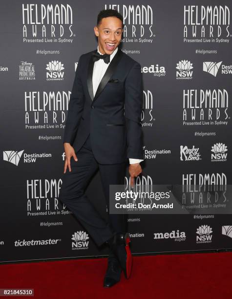 Callum Francis arrives ahead of the 17th Annual Helpmann Awards at Lyric Theatre, Star City on July 24, 2017 in Sydney, Australia.