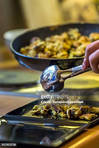 kaiserschmarn - kaiserschmarrn stock pictures, royalty-free photos & images