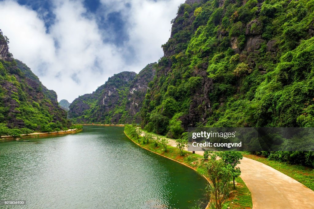 Tam Coc, Ninh Binh, Vietnam from above