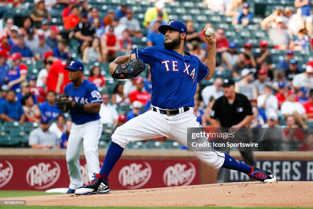 MLB: JUL 24 Marlins at Rangers