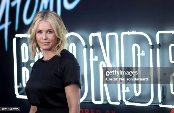 Comedian Chelsea Handler attends Focus Features' "Atomic Blonde" premiere at The Theatre at Ace Hotel on July 24, 2017 in Los Angeles, California.