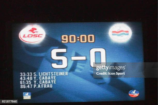 Resultat finale - - Lille / Caen - 29eme journee de Ligue 1,