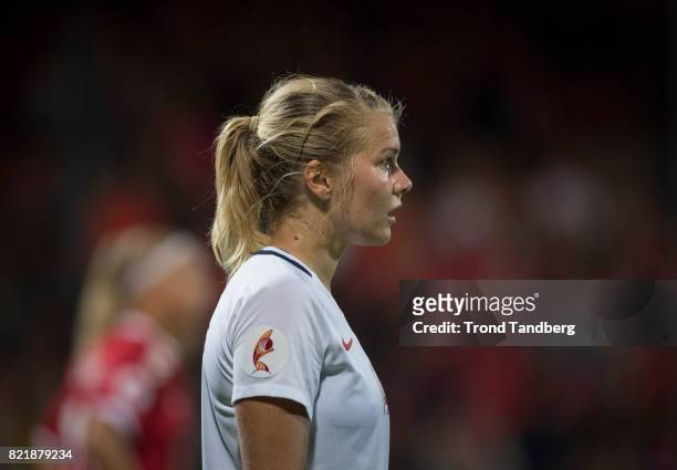 Ada Hegerberg of Norway during the UEFA Womens«s Euro between Norway v Denmark at Stadion De Adelaarshorst on July 24, 2017 in Deventer, Netherlands.