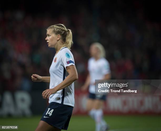 Ada Hegerberg of Norway during the UEFA Womens«s Euro between Norway v Denmark at Stadion De Adelaarshorst on July 24, 2017 in Deventer, Netherlands.