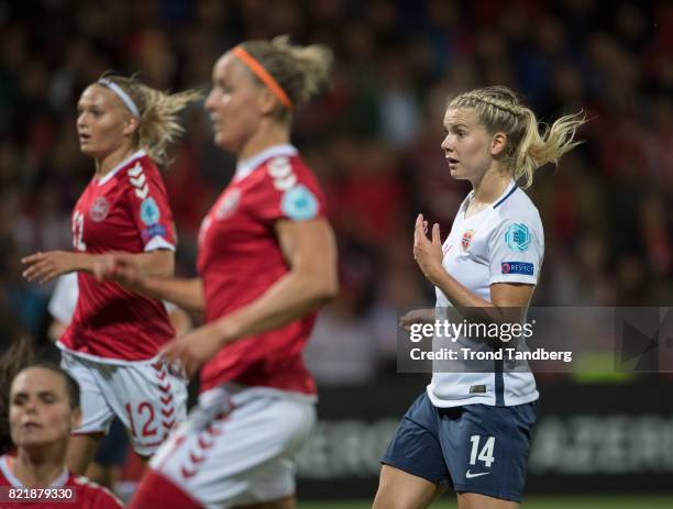 Ada Hegerberg of Norway during the UEFA Womens«s Euro between Norway v Denmark at Stadion De Adelaarshorst on July 24, 2017 in Deventer, Netherlands.