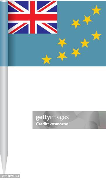 flag tuvalu - aeolian islands in sicily stock illustrations