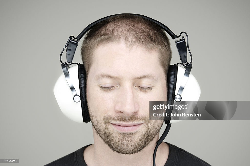 Man in headphon