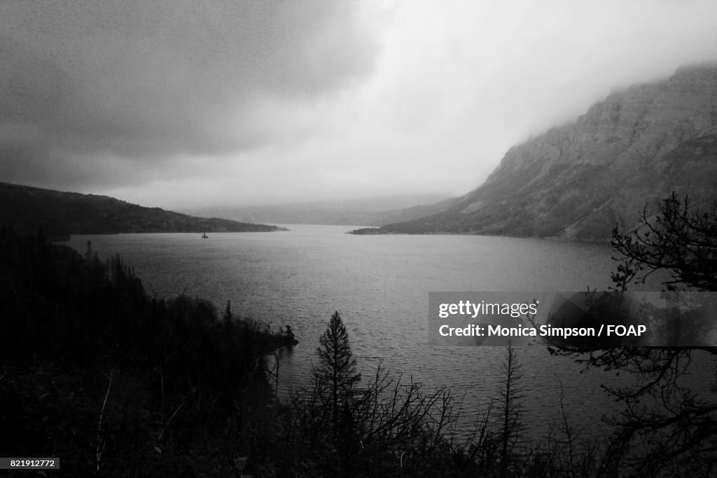 Cloud over the lake