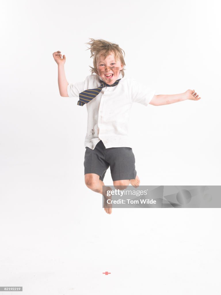 Boy jumping