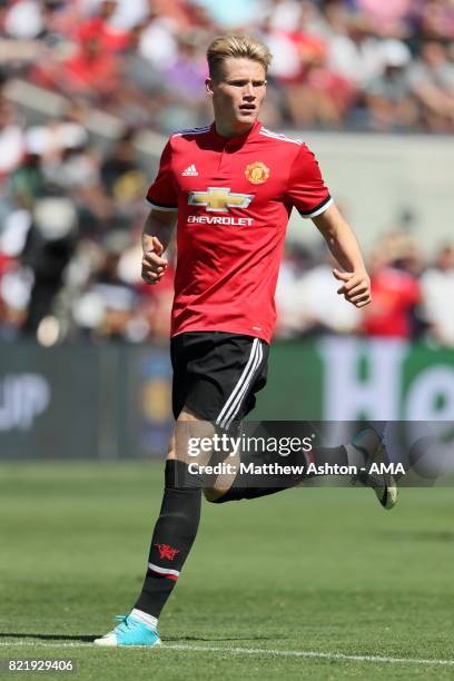 Scott McTominay of Manchester United during the International Champions Cup 2017 match between Real Madrid v Manchester United at Levi'a Stadium on...