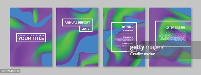 Color Blend Page Design Set High-Res Vector Graphic - Getty Images