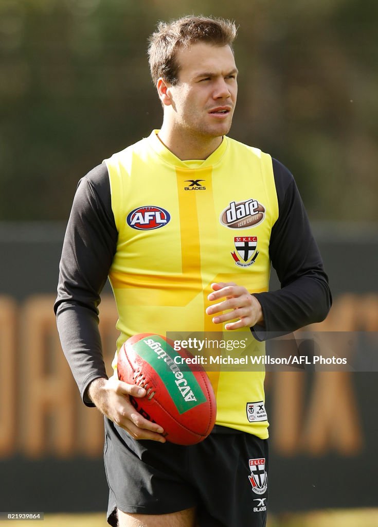 Bailey Rice of the Saints in action during the St Kilda Saints AFL ...