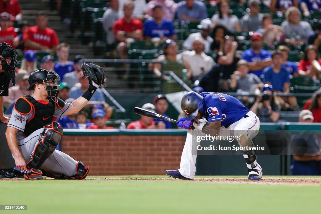 MLB: JUL 24 Marlins at Rangers