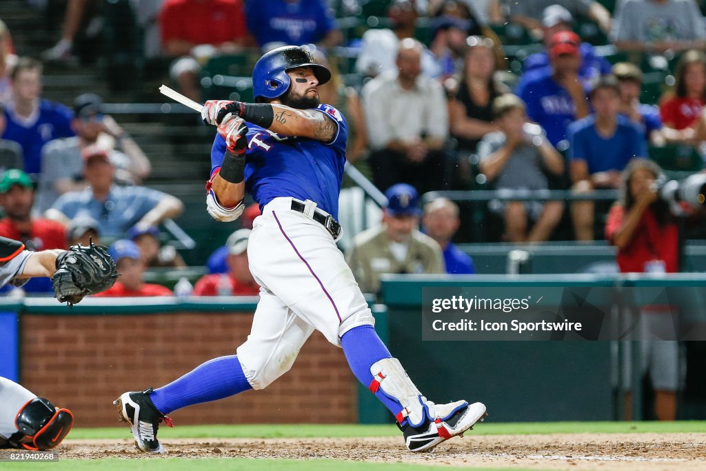 MLB: JUL 24 Marlins at Rangers