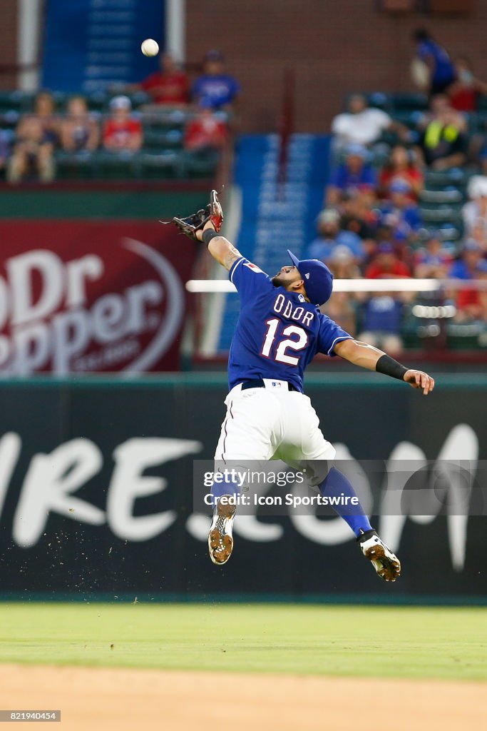 MLB: JUL 24 Marlins at Rangers