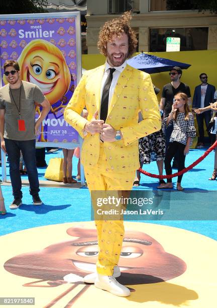 Actor T.J. Miller attends the premiere of "The Emoji Movie" at Regency Village Theatre on July 23, 2017 in Westwood, California.