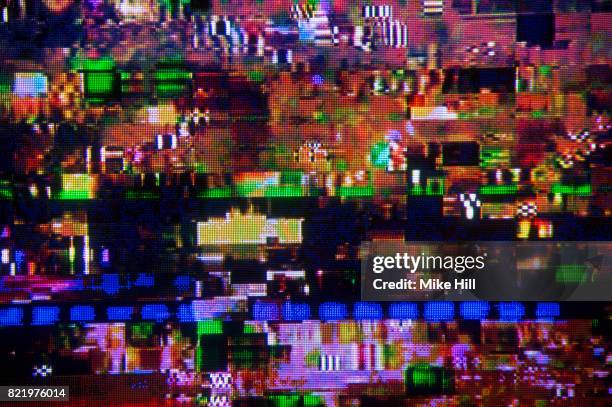 digital television interference pattern - corruption abstract stock pictures, royalty-free photos & images