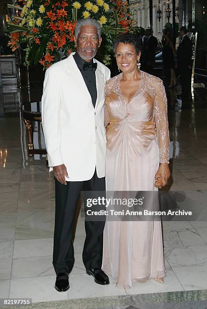 Prince Albert II of Monaco and Charlene Wittstock arrive at the 'Unite For A Better World Gala Dinner' on September 2, 2007 at the Hotel de Paris in...