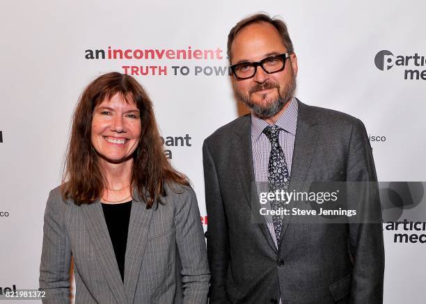 Producers Diane Weyermann and Richard Berge attend a special San Francisco screening of 'An Inconvenient Sequel: Truth to Power' at Castro Theater on...