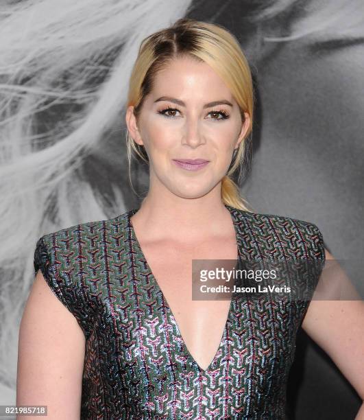 Kelsey Darragh attends the premiere of "Atomic Blonde" at The Theatre at Ace Hotel on July 24, 2017 in Los Angeles, California.