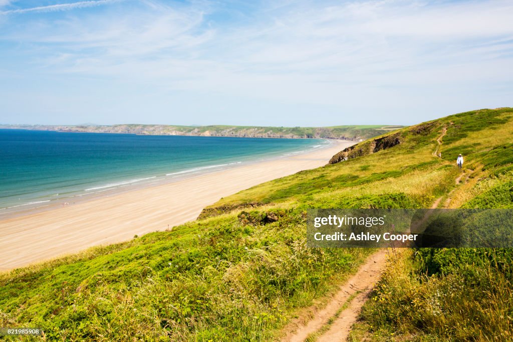 Newgale Sands in Pembrokeshire, Wales, UK.