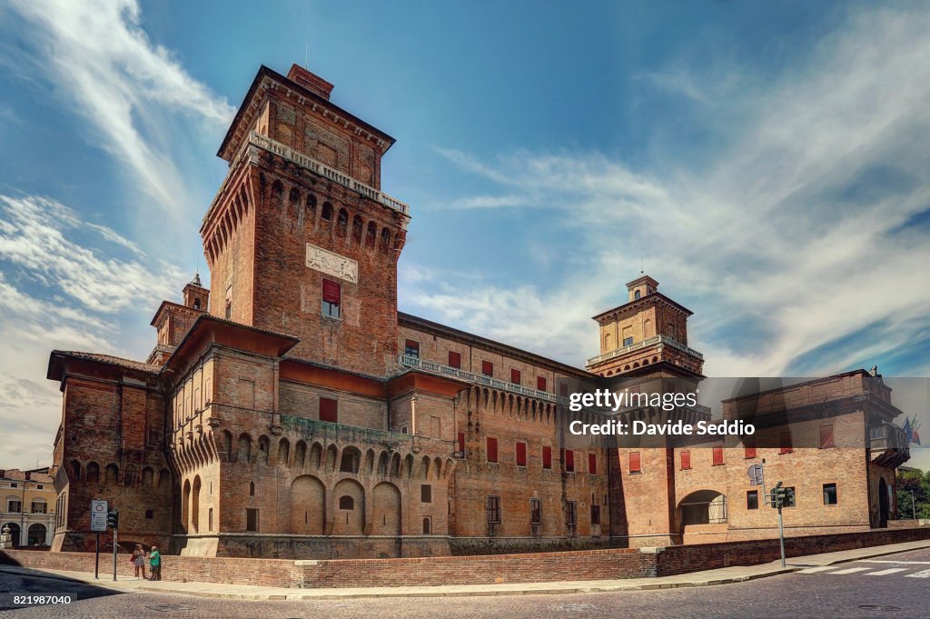 View of Este castle of Ferrara